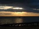 boats in sunset